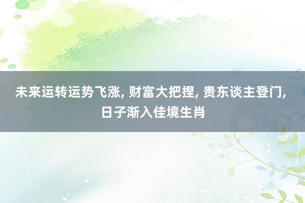 未来运转运势飞涨, 财富大把捏, 贵东谈主登门, 日子渐入佳境生肖